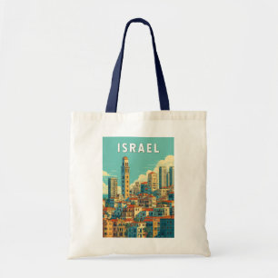 Israël Illustratie Reis Kunst Vintage Tote Bag