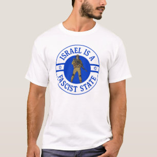 Israël is een fascistische staat en beschermt Pale T-shirt