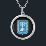 Israël & Israël Emblem mode Bijoux / Collier<br><div class="desc">Collier: Armoiries israéliennes & bijoux de mode Israël - amour mon pays,  jour de la mère,  anniversaire / patriotes</div>