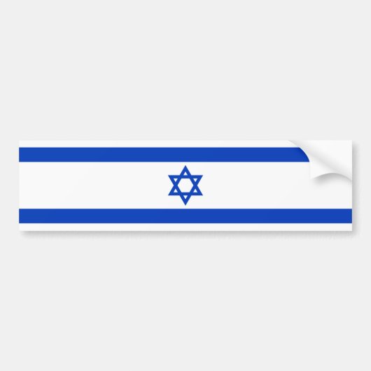 Israël - Israëlische vlag Bumpersticker (Voorkant)