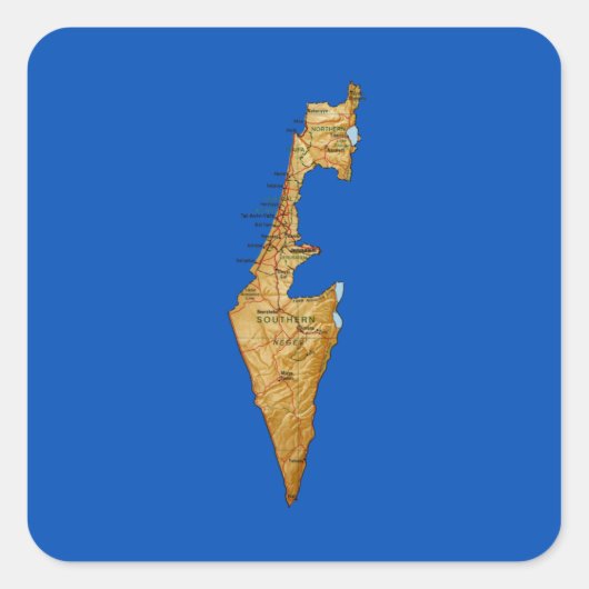 Israel Map Sticker (Voorkant)