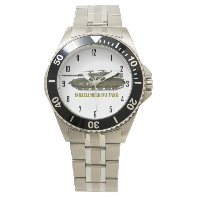 ISRAEL MERKAVA TANK HORLOGE (Voorkant)