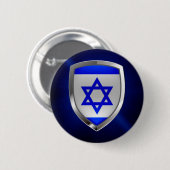 Israel Metallic Emblem Ronde Button 5,7 Cm (Voorkant /achterkant)