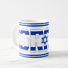 Israel National Flag Patriotic Koffiemok