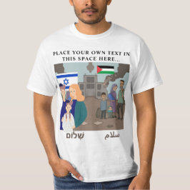 Israël - Palestina Oorlog "PEACE FAMILY" GEPERSONA T-shirt