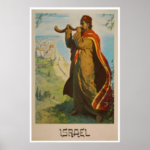 Israël Reisposter Vintage Joodse Kunst Israël Poster