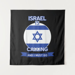 Israël roept en ik moet gaan wandkleed