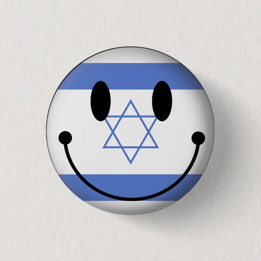 Israël Ronde Button 3,2 Cm (Voorkant)