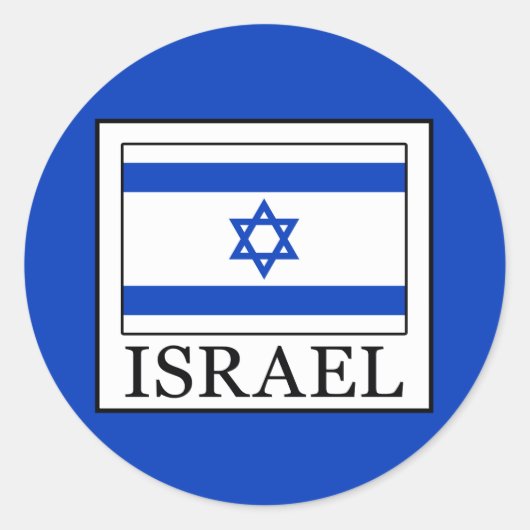 Israël Ronde Sticker (Voorkant)