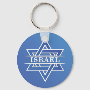 Israël ster van David vlag Sleutelhanger