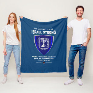 Israël sterk - Am Yisrael Chai Fleece Deken