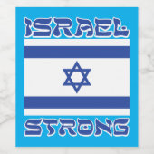 Israël Sterk Wijn Etiket (Enkel label)