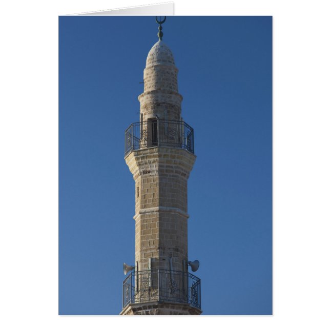 Israël, Tel Aviv, Jaffa, minaret de mosquée (Devant)