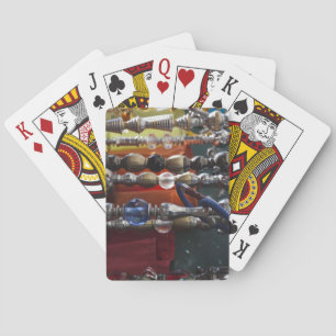 Israël, Tel Aviv, Jaffa, waterpijpen voor sheesha Pokerkaarten