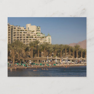 Israel, The Negev, Eilat, Red Zee beachfront Briefkaart