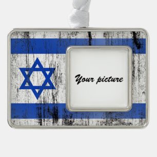Israël Verzilverd Kader Ornament