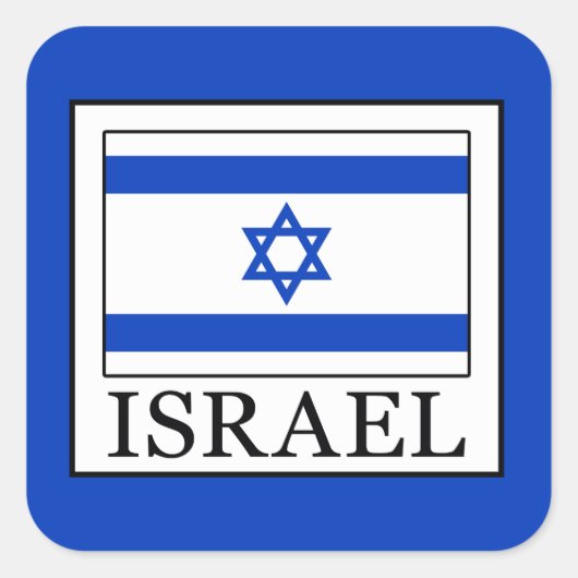 Israël Vierkante Sticker (Voorkant)