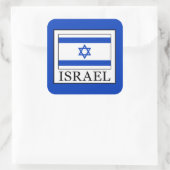 Israël Vierkante Sticker (Tas)