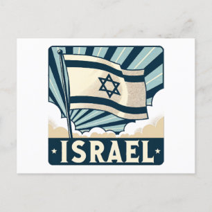 Israel Vintage Travel Poster Feestdagenkaart