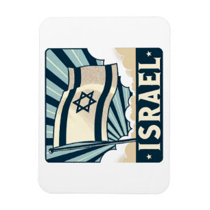 Israel Vintage Travel Poster Magneet