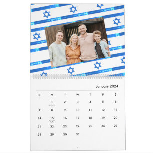 Israël Vlag לוח שנה 2026 Amerikaans Joods Kalender