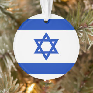 Israël vlag blauw en wit modern patriottisch ornament