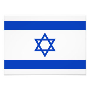 Israël-vlag Foto Afdruk