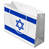 Israël-vlag Groot Cadeauzakje (Achterkant Gekanteld)