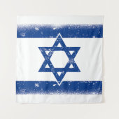 Israël Vlag Grungge Wandkleed (Voorkant)