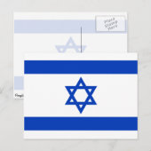 Israël, vlag Israël Briefkaart (Voorkant / Achterkant)
