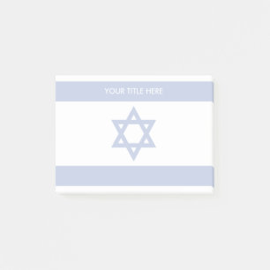 Israël vlag joodse ster symbool gepersonaliseerd post-it® notes