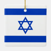 Israël-vlag Keramisch Ornament (Achterkant)