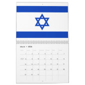 Israël vlag modern patriottisch modern kalender (Mar 2026)