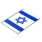 Israël vlag modern patriottisch notitieboek (Linkerzijde)