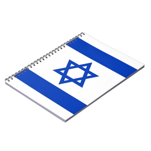 Israël vlag modern patriottisch notitieboek (Linkerzijde)