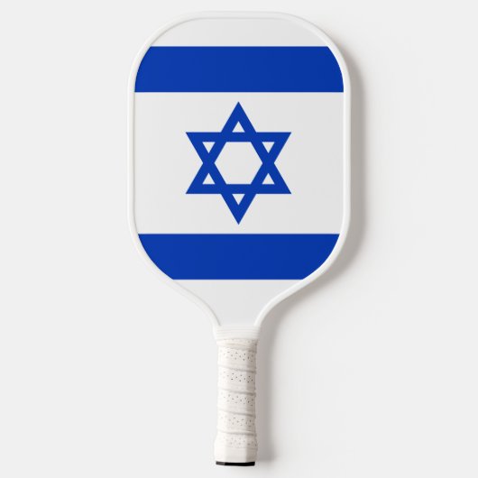 Israël vlag modern patriottisch pickleball paddle (Achterkant)