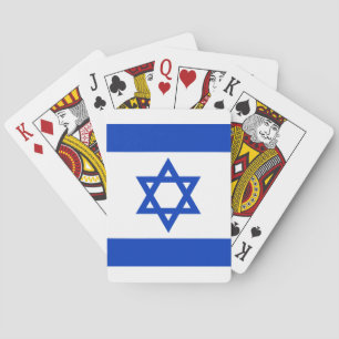 Israël vlag modern patriottisch pokerkaarten