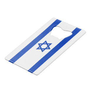 Israël vlag patriottisch modern kredietkaart flessenopener