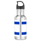 Israël vlag patriottisch modern waterfles  (Achterkant)