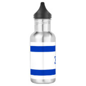 Israël vlag patriottisch modern waterfles  (Links)