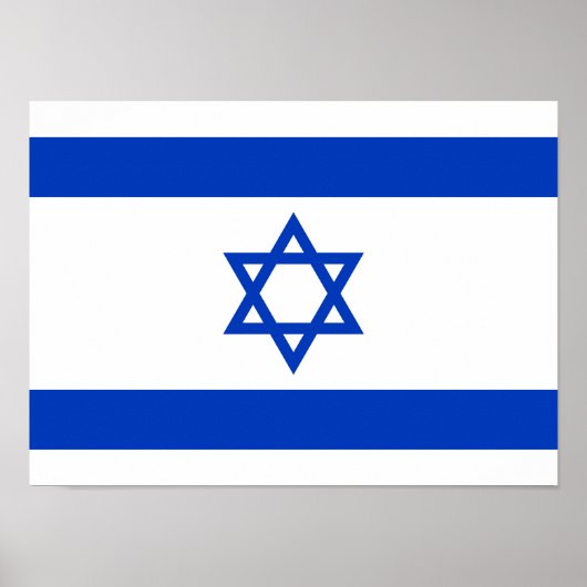 Israël-vlag Poster (Voorkant)