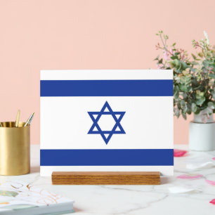Israël Vlag, Ster van David Jodendom Joods Acryl Bord
