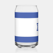Israël Vlag, Ster van David Jodendom Joods Blikvorm Glas (Voorkant)