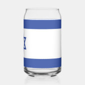Israël Vlag, Ster van David Jodendom Joods Blikvorm Glas (Achterkant)