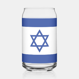 Israël Vlag, Ster van David Jodendom Joods Blikvorm Glas