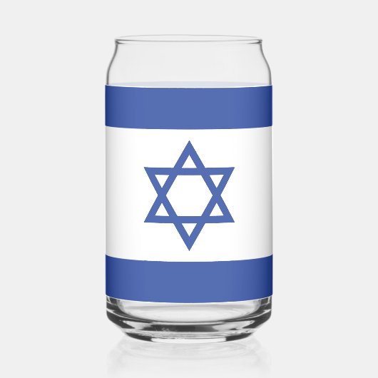 Israël Vlag, Ster van David Jodendom Joods Blikvorm Glas (Links)