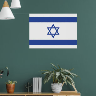 Israël Vlag, Ster van David Jodendom Joods Poster