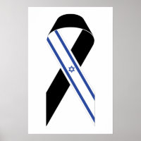 Israël vlag zwart lint