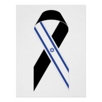 Israël vlag zwarte lint