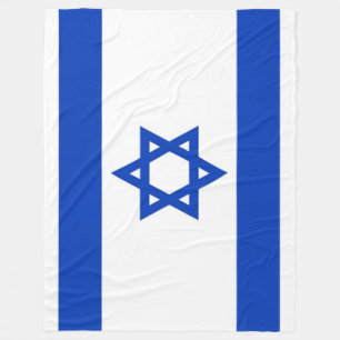 ISRAELI FLAG FLEECE DEKEN